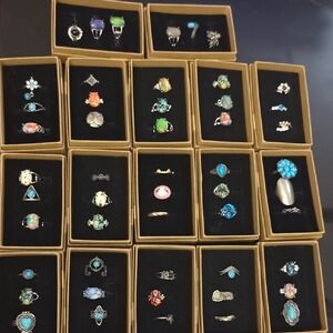 Mystery Set Of 3 Random Rings Size 5 - 5.5